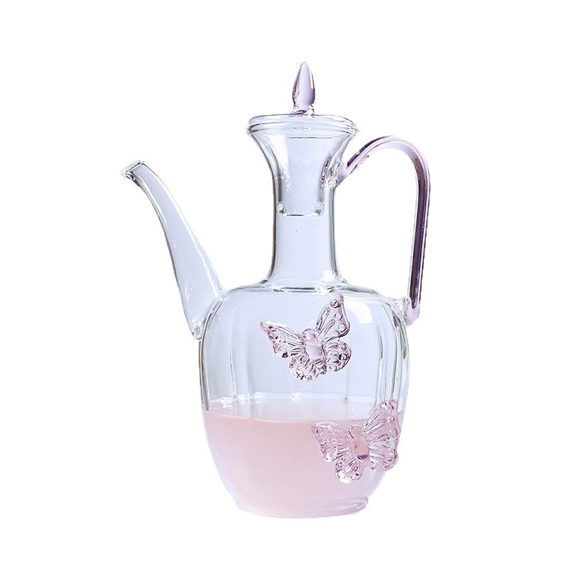 Tximeleta Tea Goblet Ardo Gorria Edalontzia Borosilicat