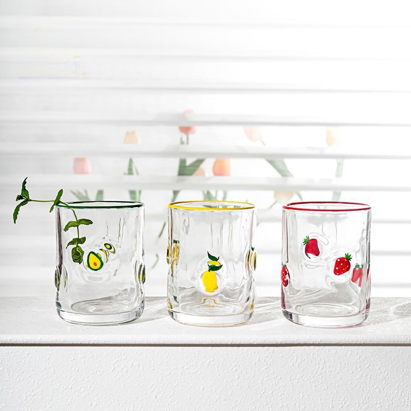 Hasiera Cute Creative Fruta Glass Kopa